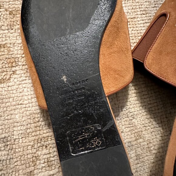 Jenni Kayne Suede Mules in Saddle - Picture 7 of 9